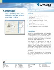Configware - Dynisco Instruments