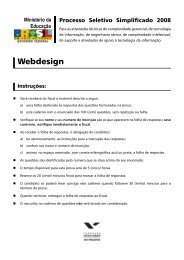 Prova - Webdesign - Central de Concursos