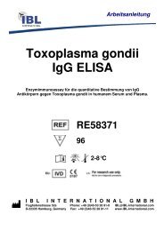 Arbeitsanleitung Toxoplasma gondii IgG ELISA - IBL international
