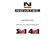 MTB 3in1, 4in1 Hubs Instruction - Novatec