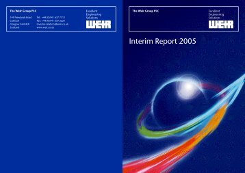 Interim Report 2005 - The Weir Group