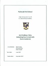 Purbrook Park School Anti-Bullying Policy (Including how to deal ...