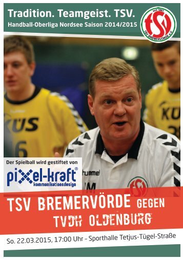 TSV BREMERVÖRDE gegen TVDH Oldenburg am 22.03.2015 um 17:00 Uhr