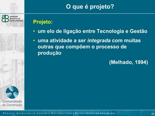 O que Ã© projeto? - Comunidade da ConstruÃ§Ã£o