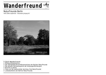 Wanderfreund - Naturfreunde Berlin eV
