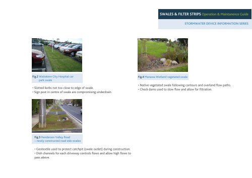Swales and filter strips Operation and Maintenance guide - WSUD