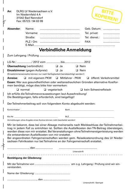 Die DVV - DLRG Landesverband Niedersachsen e.V.