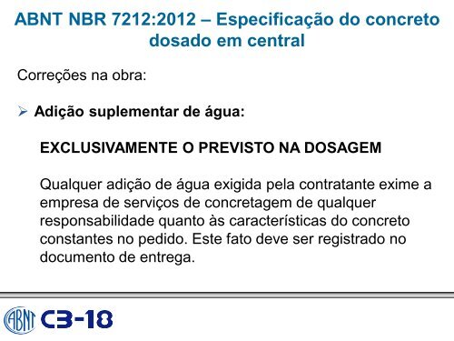 ABNT NBR 7212:2012 - Comunidade da ConstruÃ§Ã£o