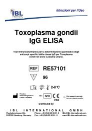 Toxoplasma gondii IgG ELISA - IBL international