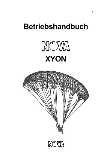 Betriebshandbuch XYON - Nova Paragliding