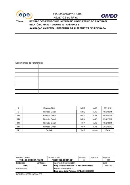 AvaliaÃ§Ã£o Ambiental Integrada_Vol19 - EPE