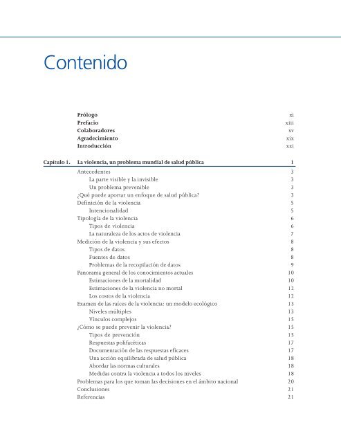 Informe mundial sobre la violencia y la salud editado por ... - teach-vip