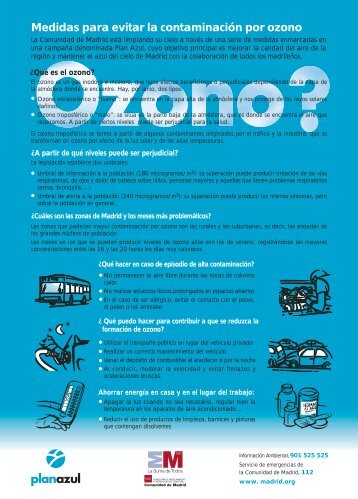 Medidas para evitar la contaminaciÃ³n por ozono - FundaciÃ³n Gas ...