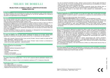 MILIEU DE BORELLI - Simoco Diagnostics