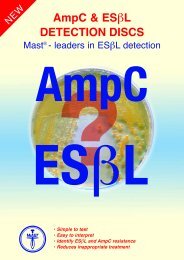 AmpC & ESÃL DETECTION DISCS - Simoco Diagnostics