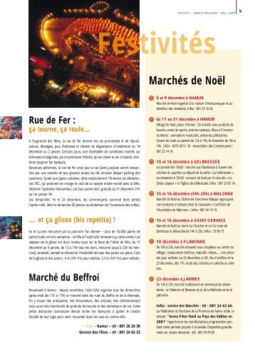 Marchés de Noël - Ville de Namur