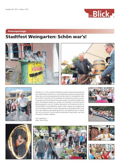 Ausgabe 30/2012 - Weingarten im Blick