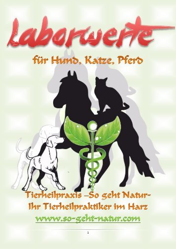 Laborwerte Hund, Katze, Perd