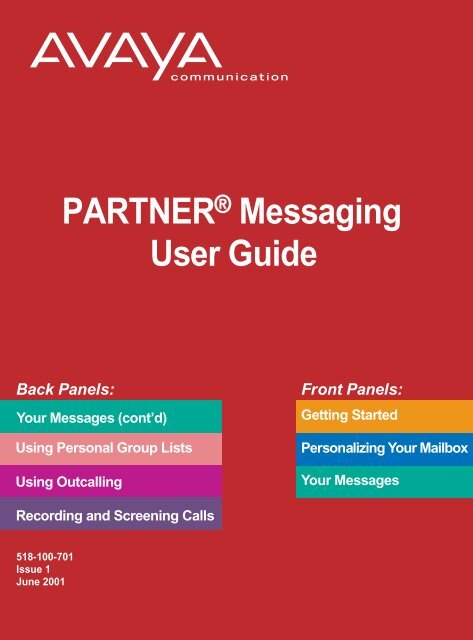 PARTNERÂ® Messaging User Guide - McCormack Networks
