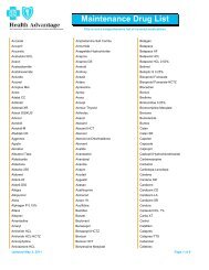 Maintenance Drug List - HA - Health Advantage