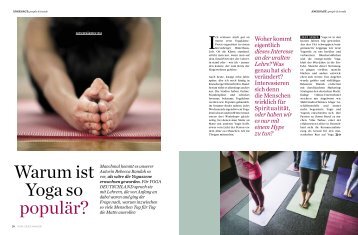 Warum ist Yoga so populär?