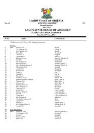 Download Proceedings - the Lagos State House of Assembly Website