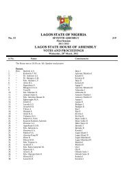 Download Proceedings - the Lagos State House of Assembly Website