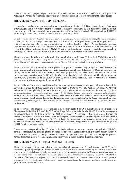 memoria de 2009 - Instituto de Estructura de la Materia - Consejo ...