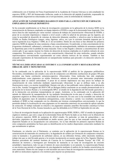 memoria de 2009 - Instituto de Estructura de la Materia - Consejo ...