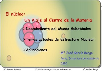 El nÃºcleo - Instituto de Estructura de la Materia