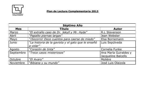 Lectura Complementaria 2013