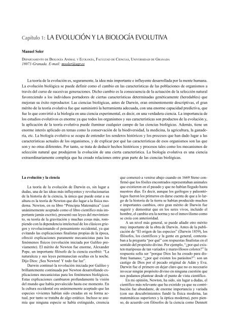 01 juan moreno klemming - Sociedad EspaÃ±ola de BiologÃ­a Evolutiva
