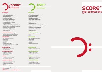 Midi-Connections Score und Light - Magic Systems Austria