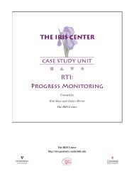 RTI: Progress Monitoring - The IRIS  Center - Vanderbilt University