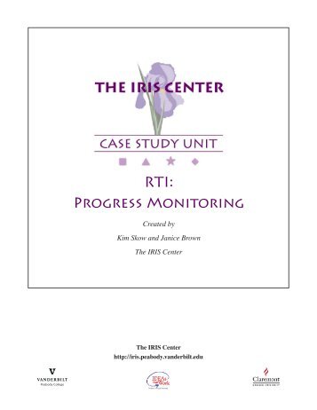 RTI: Progress Monitoring - The IRIS  Center - Vanderbilt University