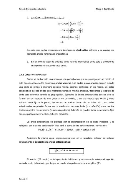 Tema 2 Movimiento Ondulatorio - Colegio Sagrado CorazÃ³n de ...