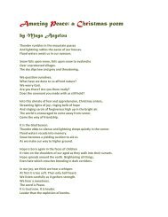 Amazing Peace: a Christmas poem - Old South Church