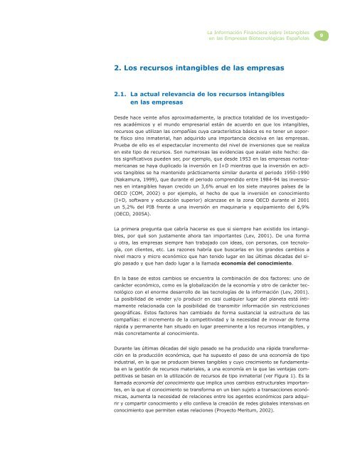 La InformaciÃ³n Financiera sobre Intangibles en las ... - BioMadrid