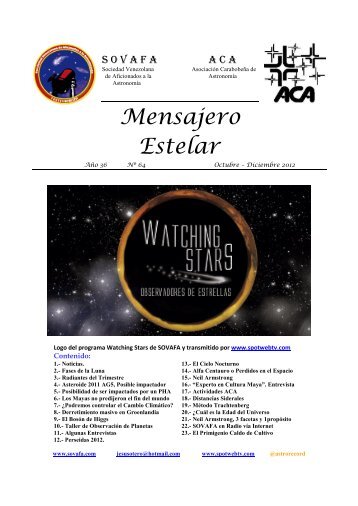 Mensajero Estelar No. 6 - Sovafa.com