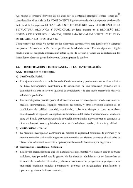 Plan de Tesis Contabilidad de Costos Formulacion de ... - Gestiopolis