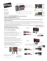 installation information emg model:b157 emg pickup buss for 2 ...