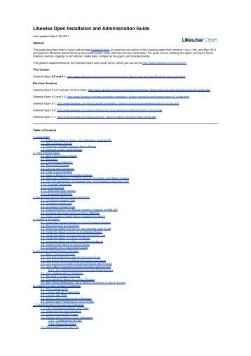 Likewise Open Installation and Administration Guide - Purple Rage