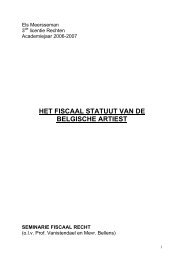 HET FISCAAL STATUUT VAN DE BELGISCHE ARTIEST - Poppunt