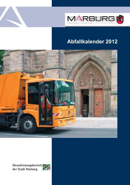 Abfallkalender 2012 - Dienstleistungsbetrieb Marburg