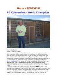 Harm VREDEVELD PG Coevorden - World Champion