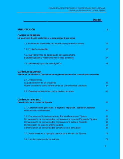 Comunidades cerradas y sustentabilidad urbana - Topofilia