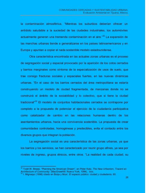 Comunidades cerradas y sustentabilidad urbana - Topofilia