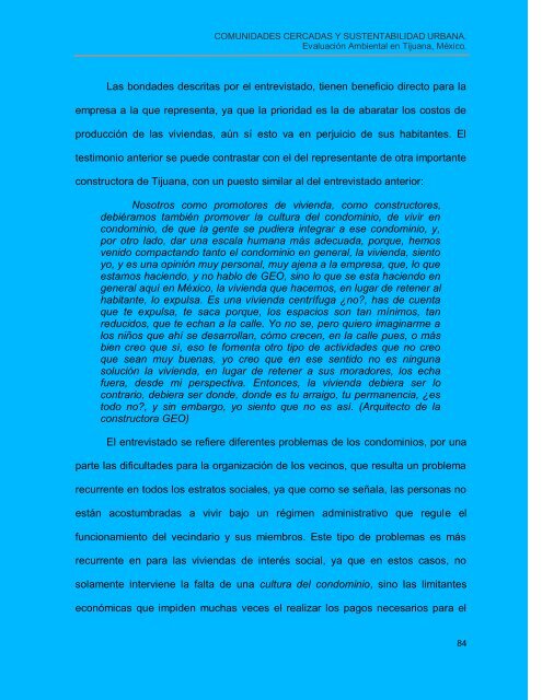 Comunidades cerradas y sustentabilidad urbana - Topofilia