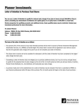 letter of intent form