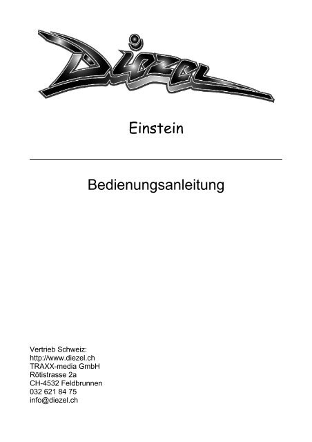 Einstein Bedienungsanleitung